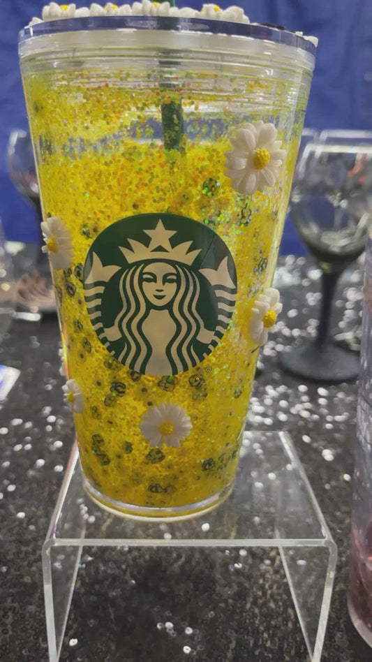 Starbucks 16 oz Snowglobe Cups